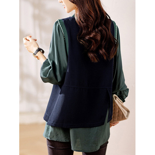 假兩件普甯襯衫上衣女小衫2026新款媽媽春裝歐貨爆款洋氣時尚大碼