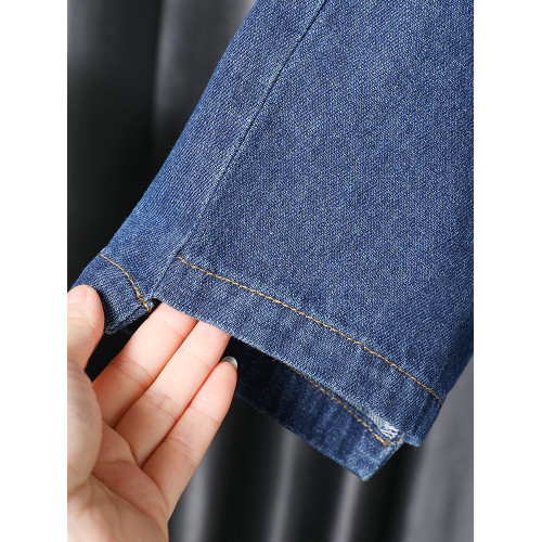 女寶寶春秋季2025新款時尚韓版套裝女孩網紅休閒可愛甜美牛仔套裝