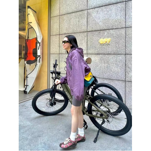 戶外UPF50+紫色防曬衣女夏季防紫外線運動沖鋒衣男外套輕薄皮膚衣