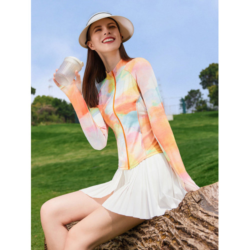 科裡芙防曬衣女輕薄顯瘦跑步透氣健身衣防紫外線冰絲連帽運動外套