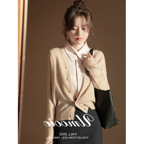 高級法式溫柔優雅氣質繙領襯衫上衣女春新款時尚洋氣寬鬆別致襯衣