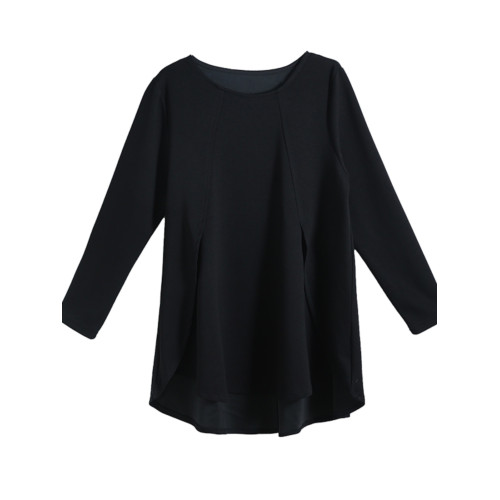 九月陌墨休閒空氣層t恤女春季2025年新款洋氣上衣歐洲站大碼女裝