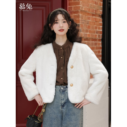 慕兔法式溫柔風立領長袖襯衫女2026春季新款設計感小衆燈芯絨上衣