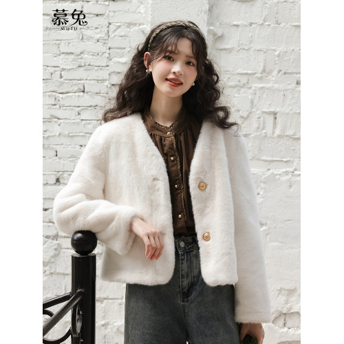 慕兔法式溫柔風立領長袖襯衫女2026春季新款設計感小衆燈芯絨上衣