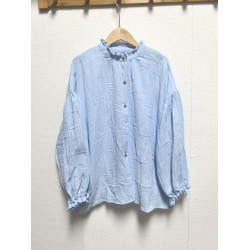 0105嬰兒棉娃娃衫花邊領花邊袖 胸圍150衣長70