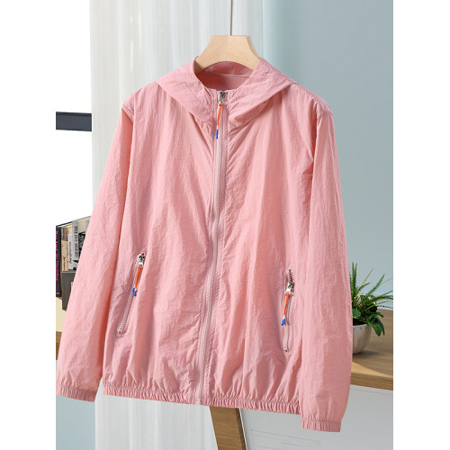 超薄防曬衣女舒適連帽戶外運動皮膚風衣夏季情侶防曬外套防紫外線