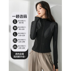 貓人修身款防曬服夏季防紫外線原紗冰絲涼感防曬衣立領款女士外套