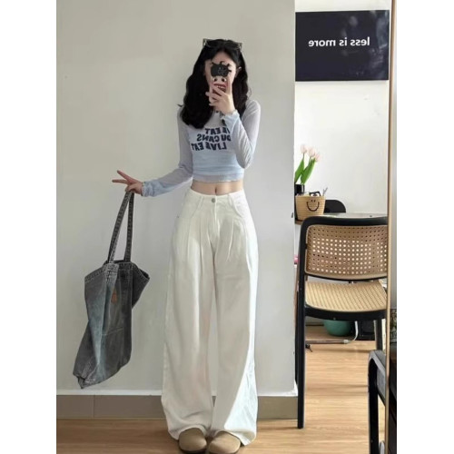 法式假兩件藍色冰絲短款長袖上衣女夏季辣妹外搭薄款針織防曬罩衫