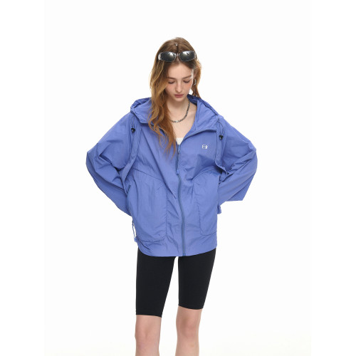 UPF50+防紫外線紫蘭防曬衣外套女夏季看寬鬆輕薄情侶款防曬服上衣 UPF50+防紫外線紫蘭防曬衣外套女夏季看寬鬆輕薄情侶款防曬服上衣