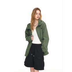 美式輕薄透氣防曬衣女夏季新款UPF50+防紫外線連帽防曬服外套上衣