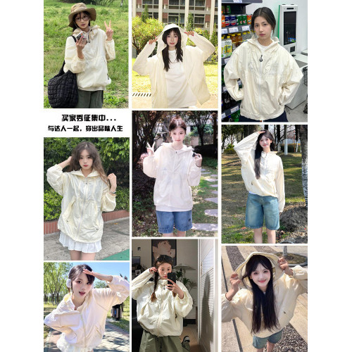 蕉下客戶外防曬衣女帽簷2025新款防紫外線薄款巨好看的沖鋒防曬服