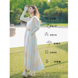防曬衣長款全身防曬服女連衣裙外套長款透氣女款冰絲2025新款夏季