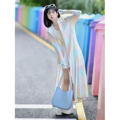 防曬衣長款全身防曬服女連衣裙外套長款透氣女款冰絲2025新款夏季