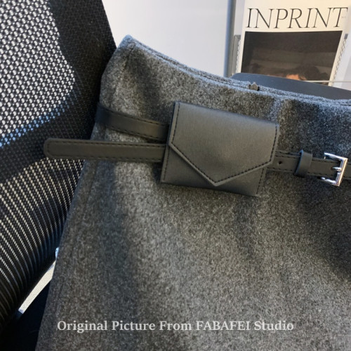 自畱爆款推薦~韓系灰色毛呢半身裙女春款高腰a字包臀裙顯瘦短裙子