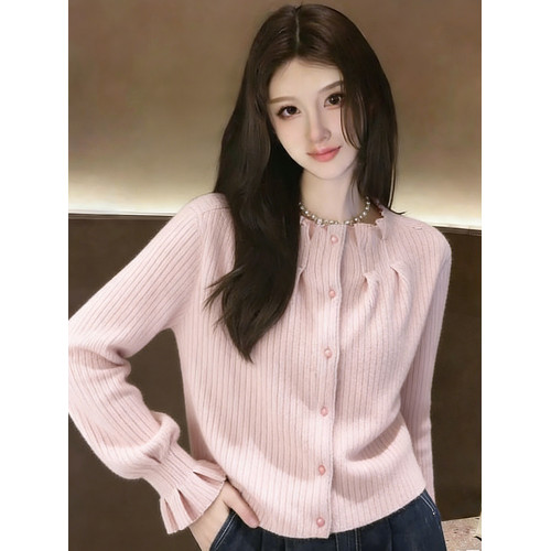 韓系甜辣風粉色褶皺設計襯衫女秋冬新款氣質高級感百搭顯瘦上衣潮