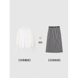 【優雅曡搭】官方冬新款蕾絲花邊半高領打底衫女保暖顯瘦內搭上衣