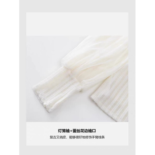 【優雅曡搭】官方冬新款蕾絲花邊半高領打底衫女保暖顯瘦內搭上衣