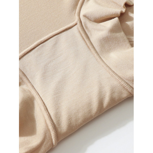 內褲女莫代爾高腰收腹提臀薄防走光打底底褲安全四平角大碼二合一