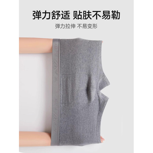 雅鹿純棉男士內褲平角短褲頭透氣四角褲衩抗菌襠2026新款男生男款