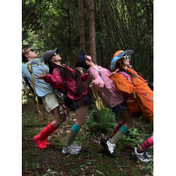 多巴胺夏季爬山穿搭輕薄防曬衣女山系戶外速乾沖鋒衣運動防曬外套