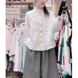 422雙層紗拼接蕾絲開衫胸圍138衣長65-73