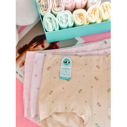 億寵兒 女士高腰大碼4XL純棉簡約包臀內褲有機棉潔淨化內褲媽媽款