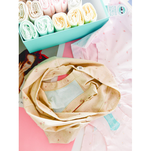 億寵兒 女士高腰大碼4XL純棉簡約包臀內褲有機棉潔淨化內褲媽媽款