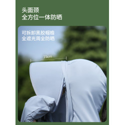 UPF50+防曬衣女款夏季2026新款防紫外線小個子冰絲短款指尖防曬服