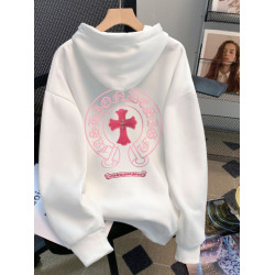 廣州十三行新款樣衣剪標撿漏奶fufu慵懶風超好看十字架連帽衛衣女