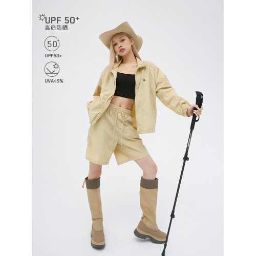 CASD•山系戶外防紫外線透氣輕量皮膚衣涼感立領防曬衣服套裝男女