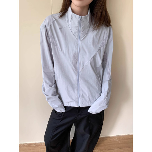 美式網眼透氣防曬服男女夏季輕薄速乾運動戶外防曬衣cleanfit外套