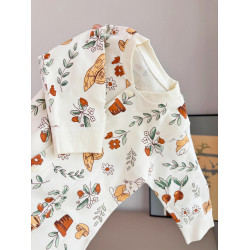 新生兒連體衣純棉春秋無骨長袖無骨哈衣嬰兒衣服外出爬服柔軟超萌