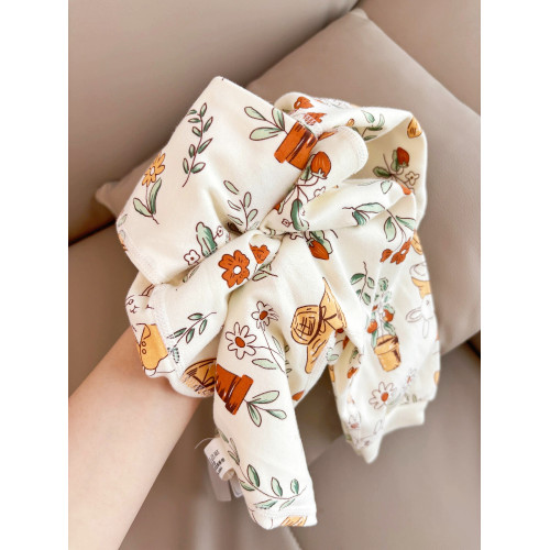 新生兒連體衣純棉春秋無骨長袖無骨哈衣嬰兒衣服外出爬服柔軟超萌