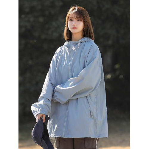 格洲馬2026年夏季冰絲防曬服女連帽防紫外線輕薄皮膚衣外套上衣潮