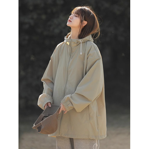 格洲馬2026年夏季冰絲防曬服女連帽防紫外線輕薄皮膚衣外套上衣潮