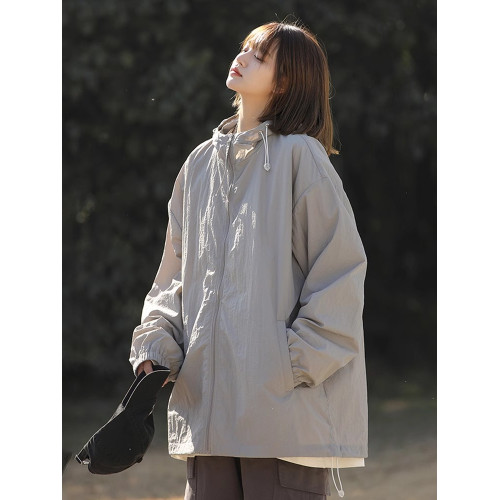 格洲馬2026年夏季冰絲防曬服女連帽防紫外線輕薄皮膚衣外套上衣潮