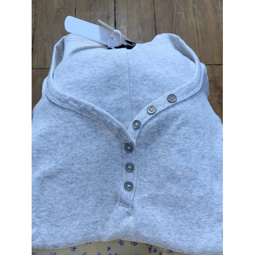 真的好愛這種灰白色方領上衣~好辣好百搭夏季修身小個子新款上衣