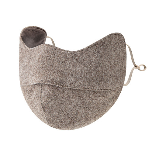 羊毛保暖口罩冬季防風防寒防曬加厚真絲桑蠶絲羊毛防凍臉全臉面罩