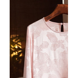 新中式國風粉色別致絕美襯衫女2025新款春季冷淡系高級感內搭上衣