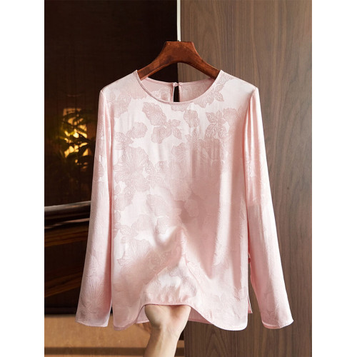 新中式國風粉色別致絕美襯衫女2025新款春季冷淡系高級感內搭上衣