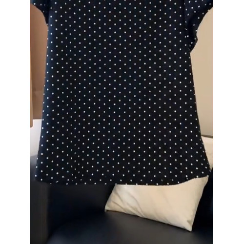 南油輕奢高級貨~韓系復古波點短袖T恤巨好看獨特別致上衣女夏