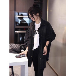 慵懶風加絨牛仔襯衫女秋冬新款韓版百搭休閒寬鬆上衣時尚襯衣外套