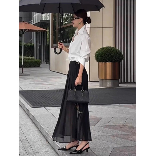 法式V領通勤正裝襯衫女春秋新款高級感職業休閒寬鬆顯瘦百搭上衣