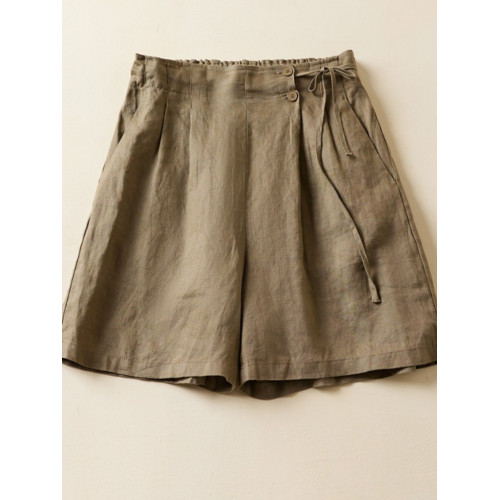 日單清倉撿漏大碼女裝寬鬆短褲熱褲休閒純棉麻顯瘦濶腿五分褲