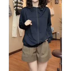防曬衣女款2026春季新款薄款大碼外套防曬服戶外透氣百搭冰絲上衣