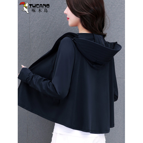 啄木鳥冰絲防曬衣女2025年新款防紫外線輕薄皮膚衣夏季女士防曬服