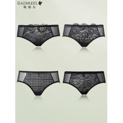 歌瑞爾多款顔值裸感親膚性感內褲女透氣棉襠柔軟中高腰平角褲衩女