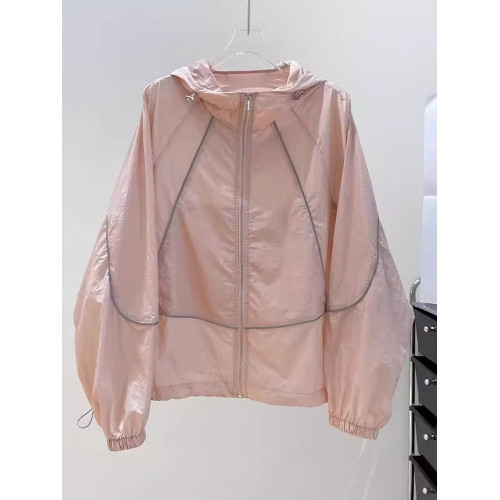 涼感防曬衣女2025年新款夏季韓版寬鬆百搭透氣薄款遮陽連帽防曬服