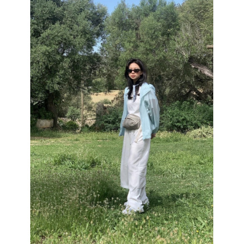 現FARVEN韓國新款夏薄款透氣防曬衫fever拉鍊連帽夾克短外套上衣