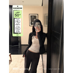 SUNONEONE UPF50+防紫外線立領親膚防曬服女春季修身顯瘦長袖外套